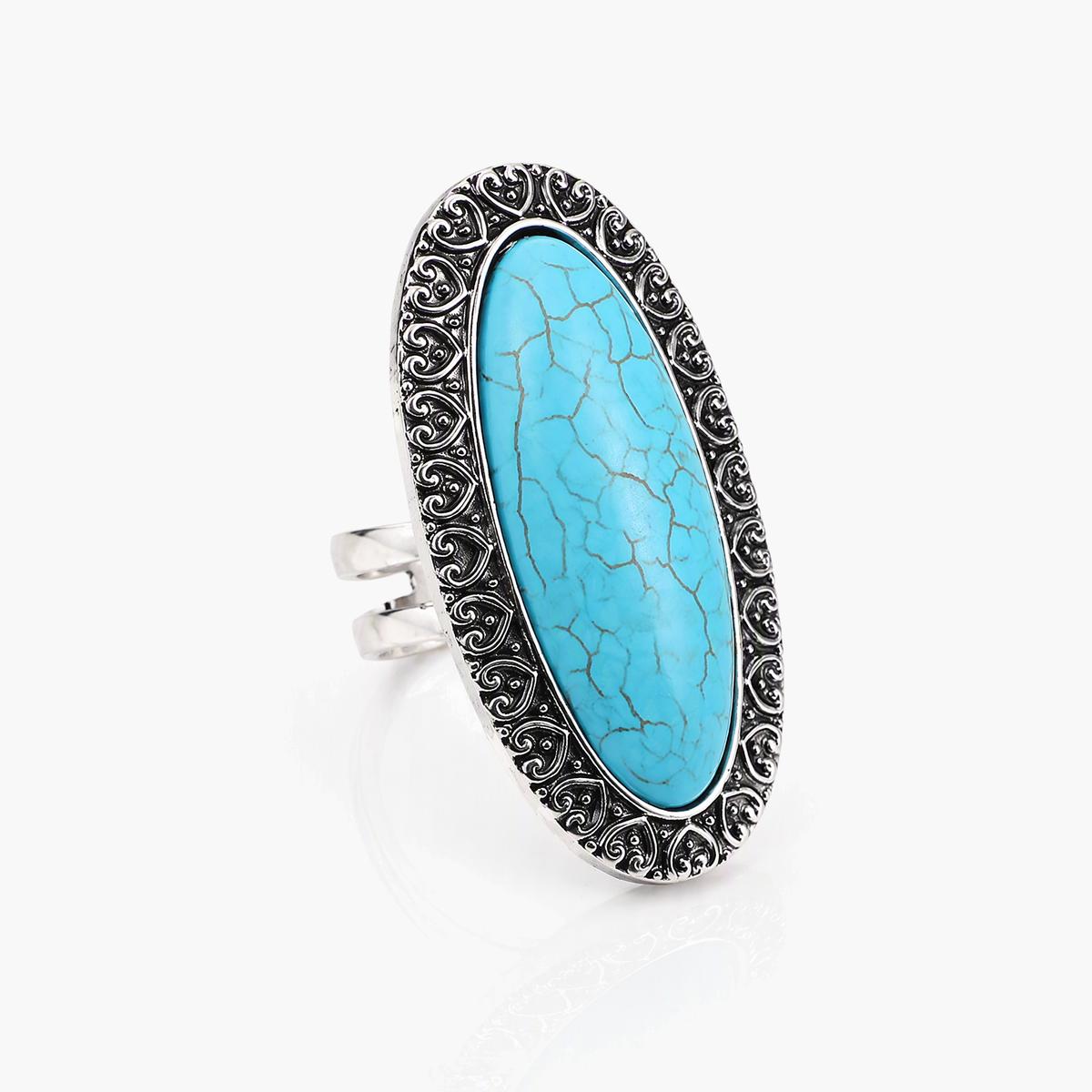 Vintage Oval Stone Ring