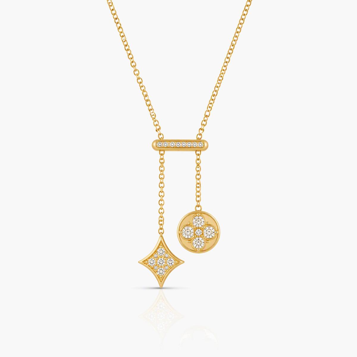 Dainty Bar & Star Drop Necklace