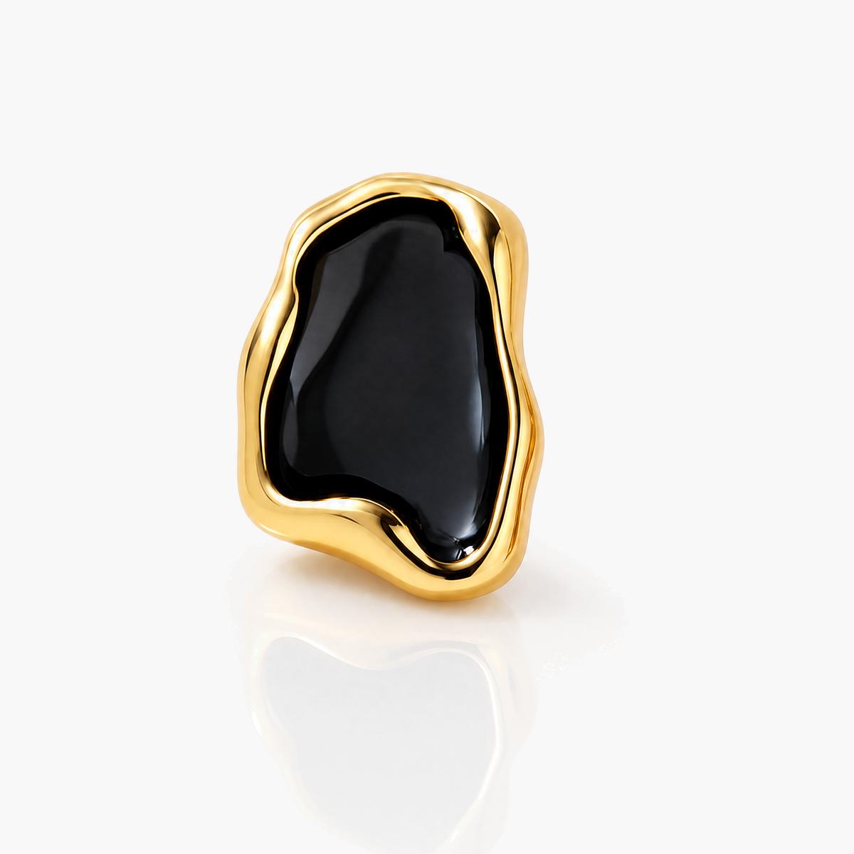 Irregular Stone Stud Earrings