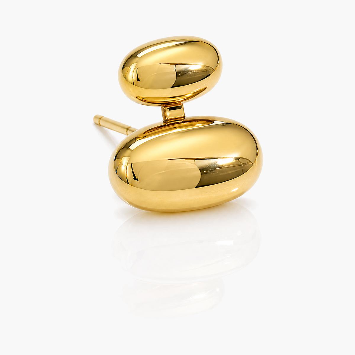 Minimalist Double Oval Stud Earrings