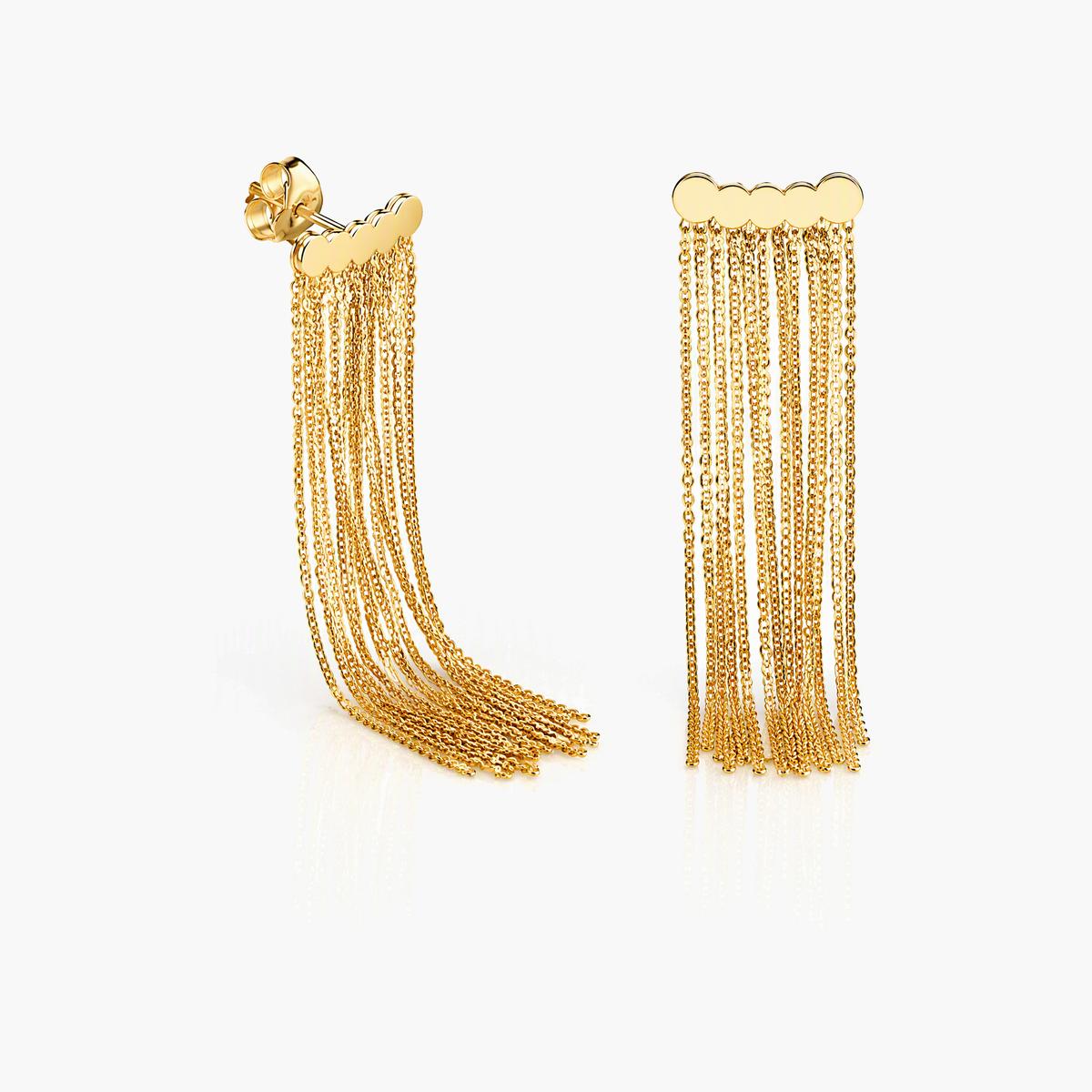 Trendy Cloud Multi-Chain Tassel Earrings