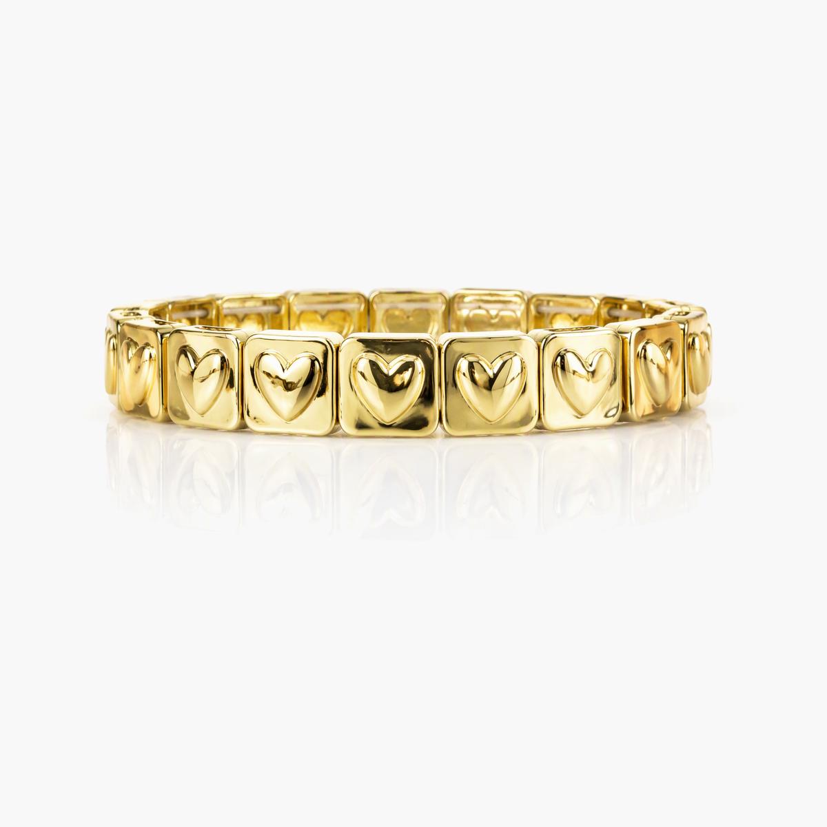 Trendy Heart Link Bracelet