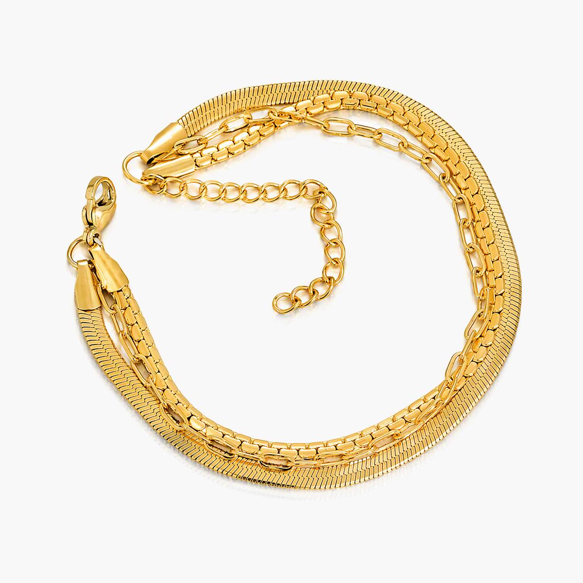 Trendy Mixed Chain Link Bracelet