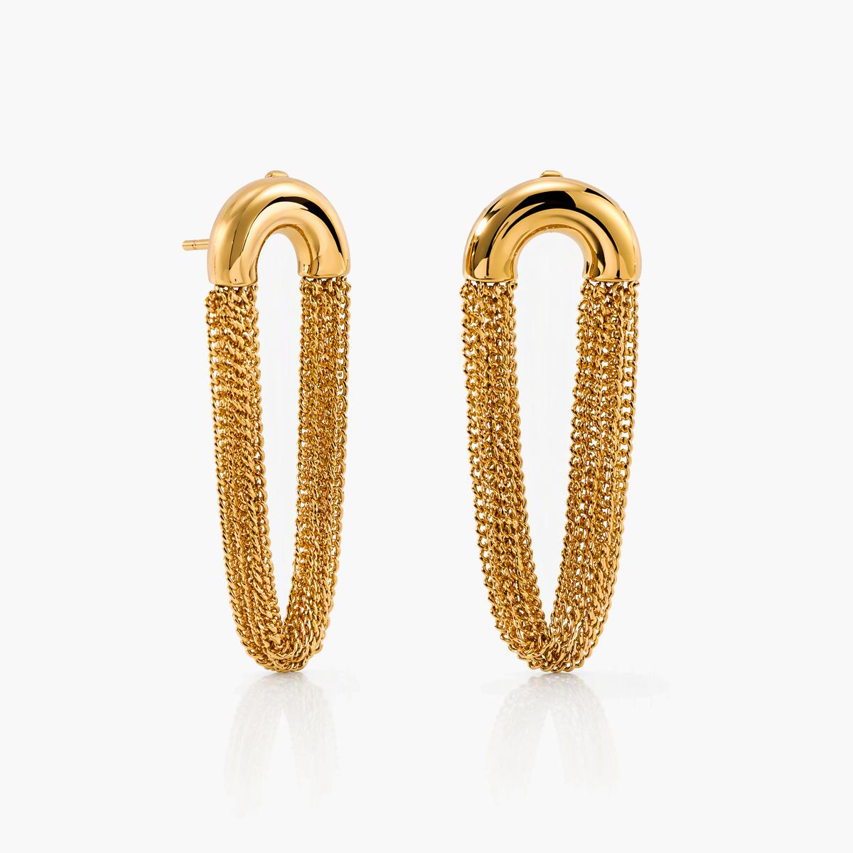 Trendy Chain Tassel Drop Earrings