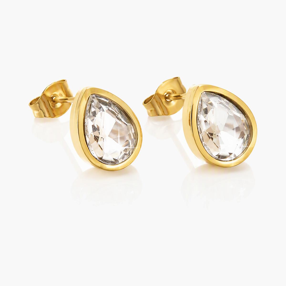 Teardrop Stud Earrings