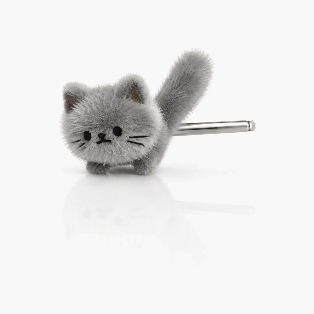 Cute Fuzzy Cat Stud Earrings
