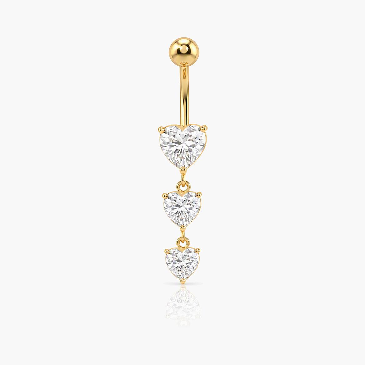 Dainty Flower Charm Belly Ring