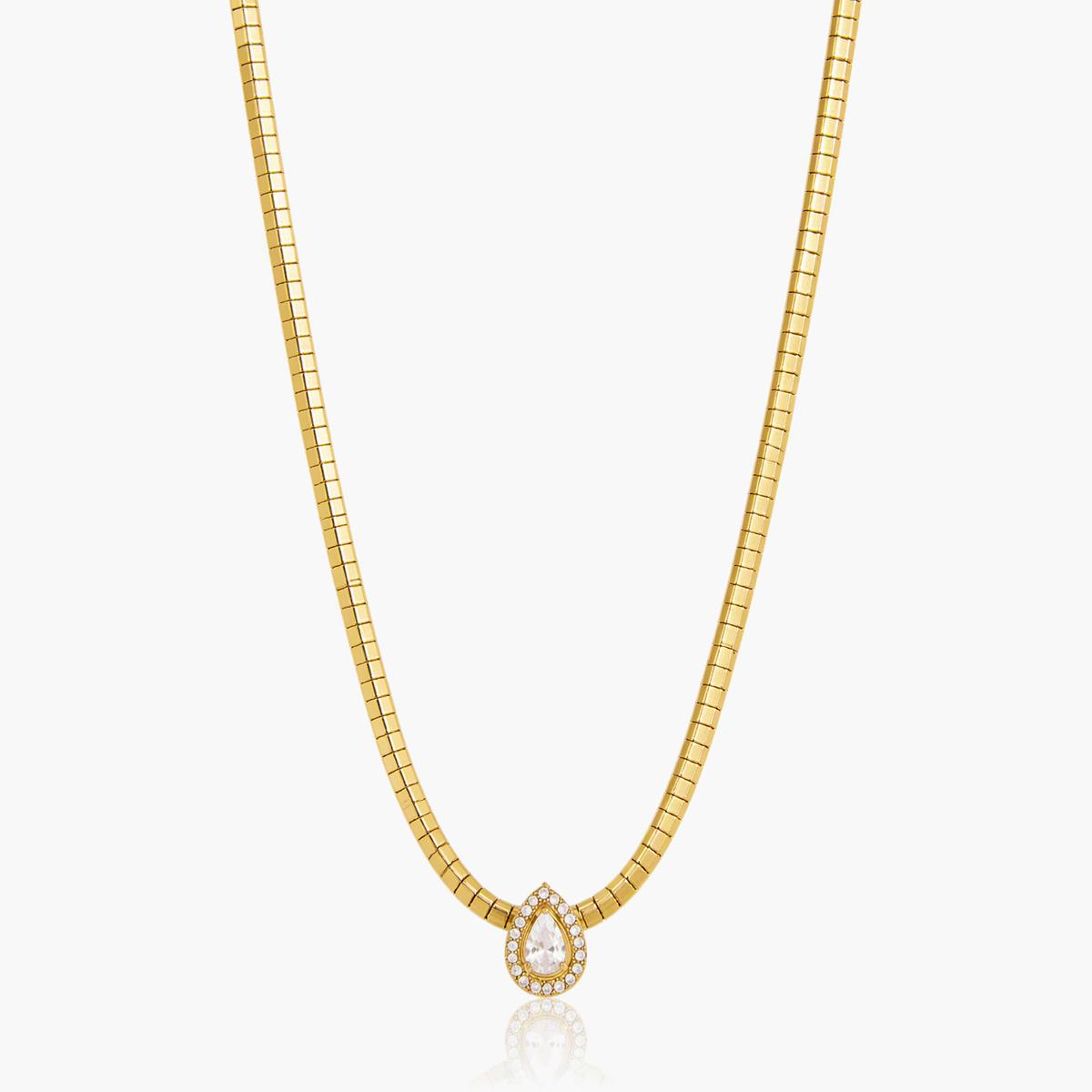 Dainty Marquise Stone Layered Necklace