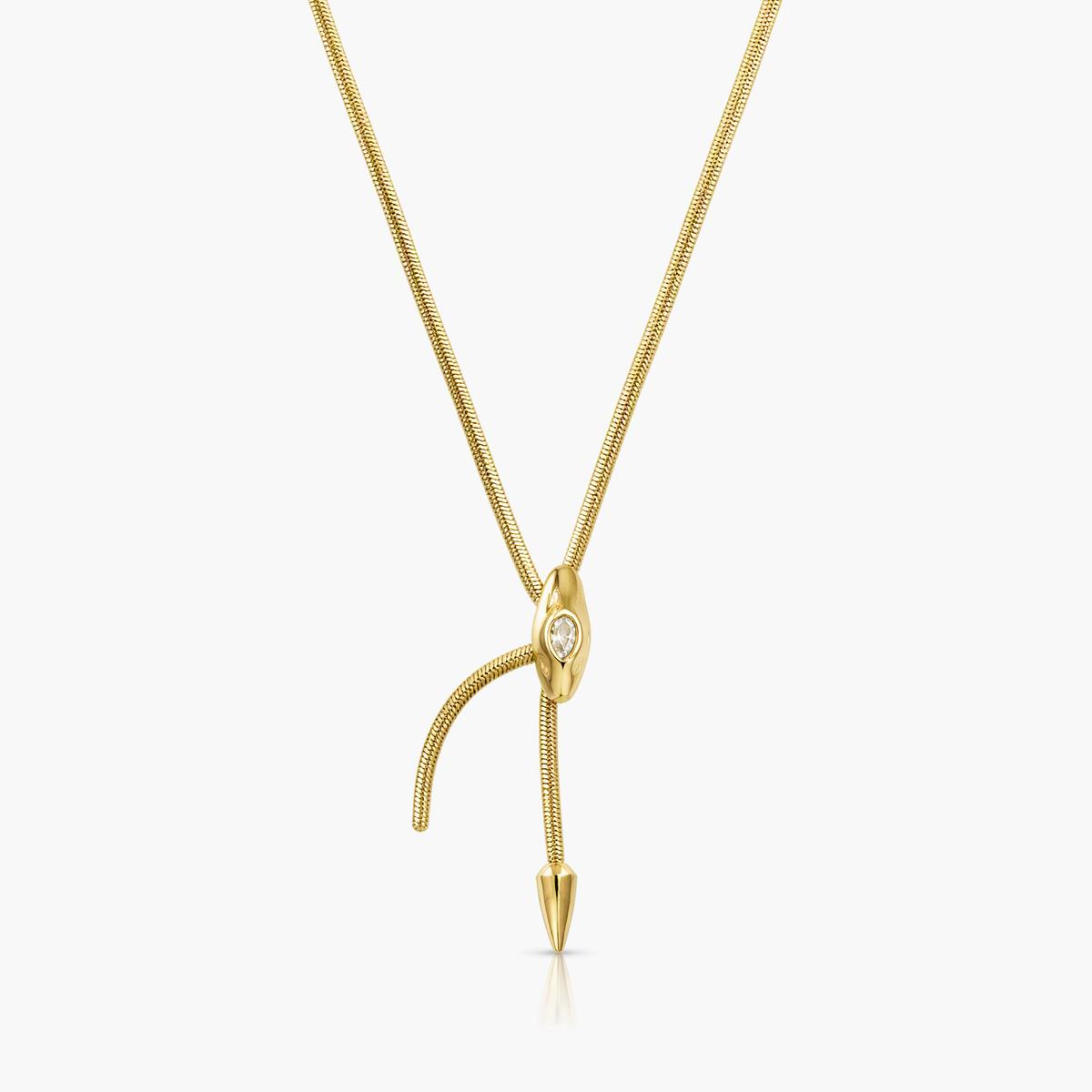 Trendy Snake Chain Spike Necklace