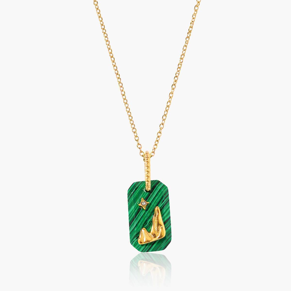 Trendy Figa Hand Tag Pendant Necklace