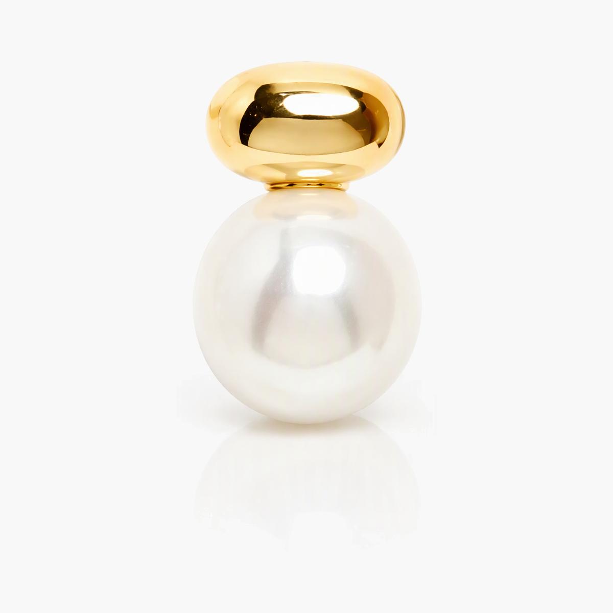 Elegant Sphere Pearl Stud Earrings