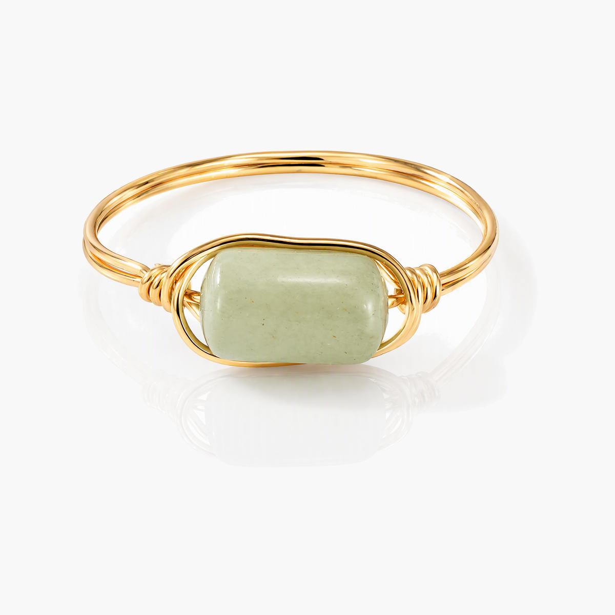 Boho Wire Wrap Stone Ring