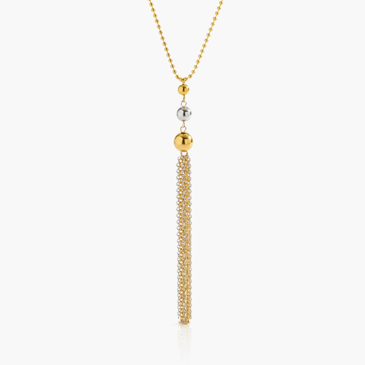 Trendy Sphere Tassel Necklace
