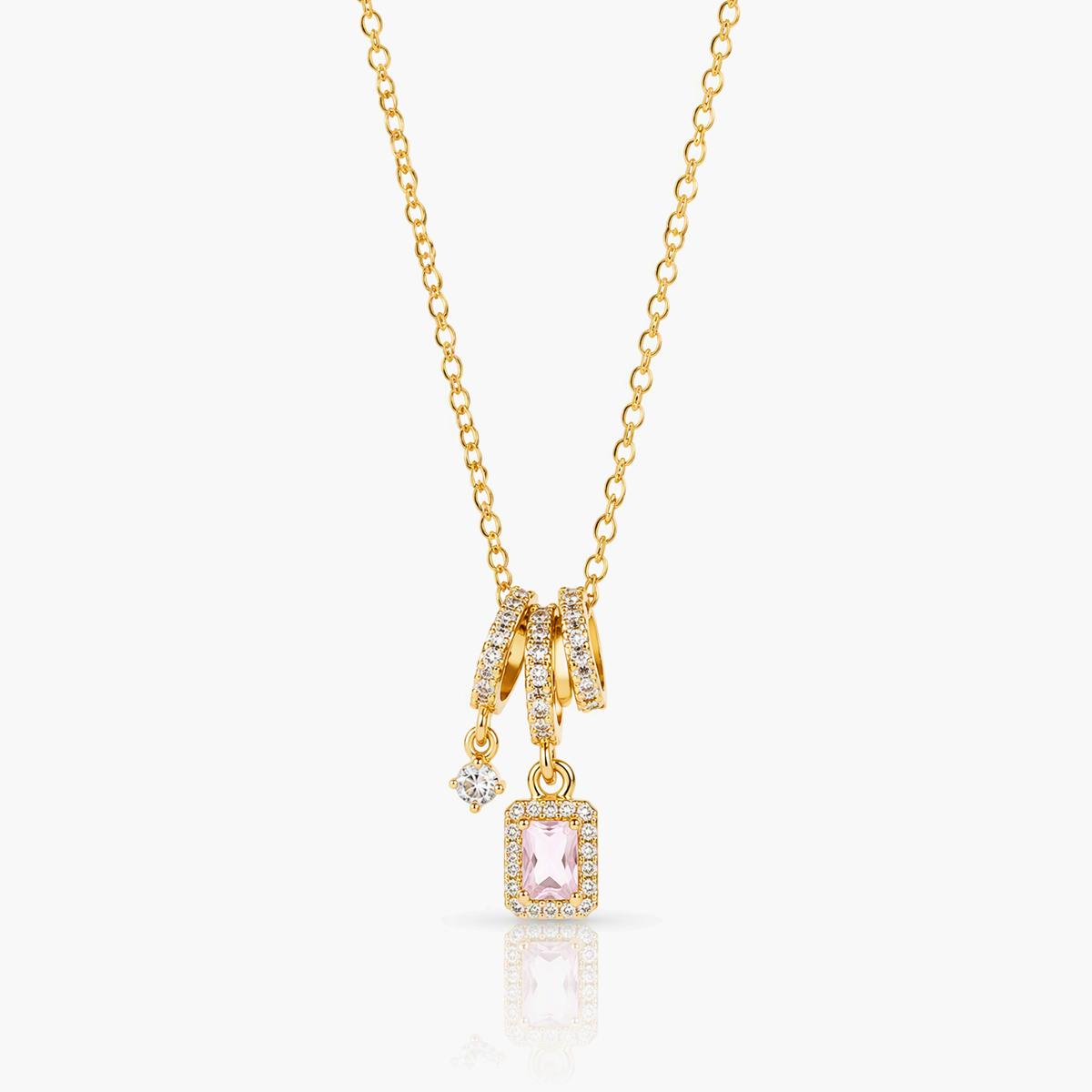 Dainty Rectangular Pendant Necklace