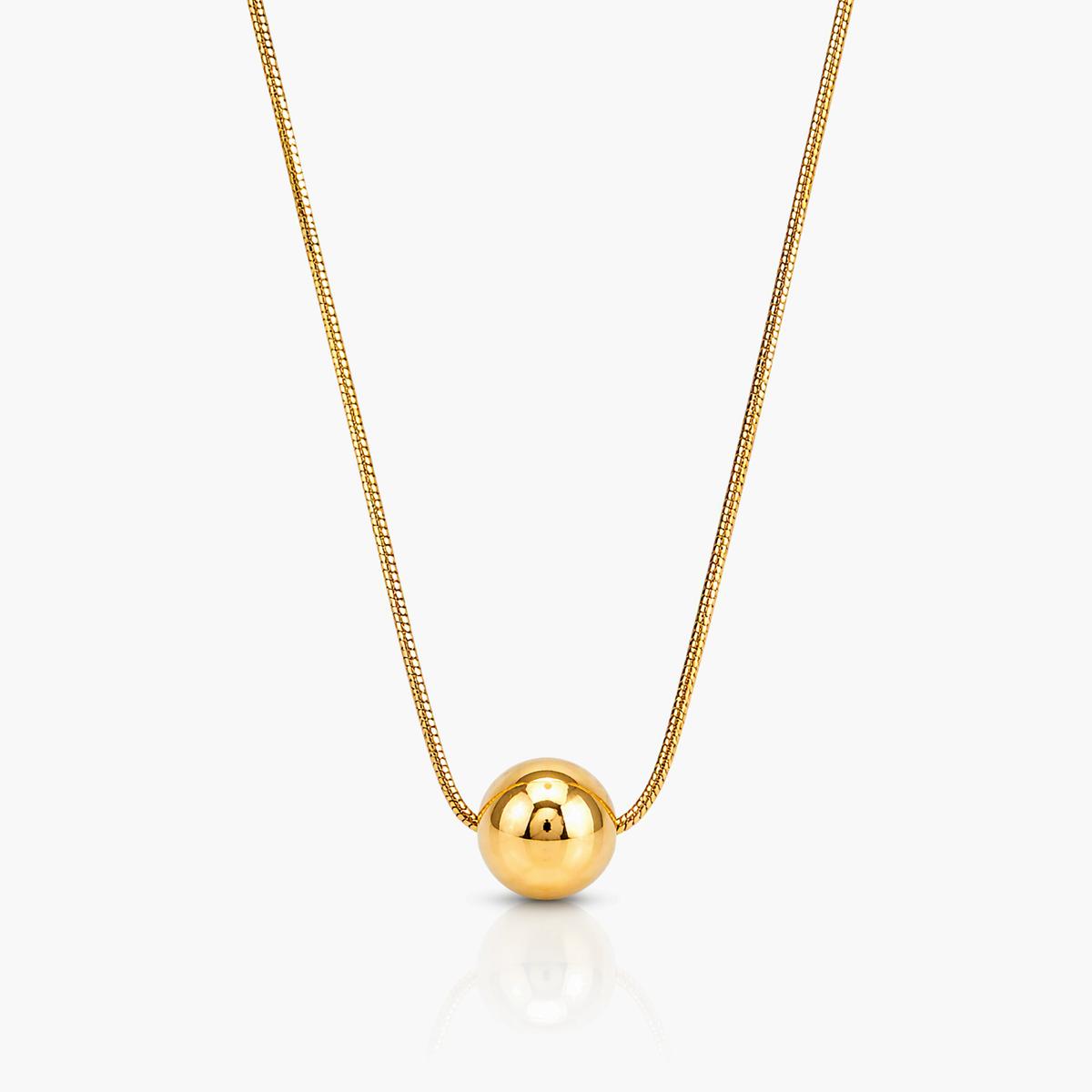 Minimalist Sphere Pendant Necklace