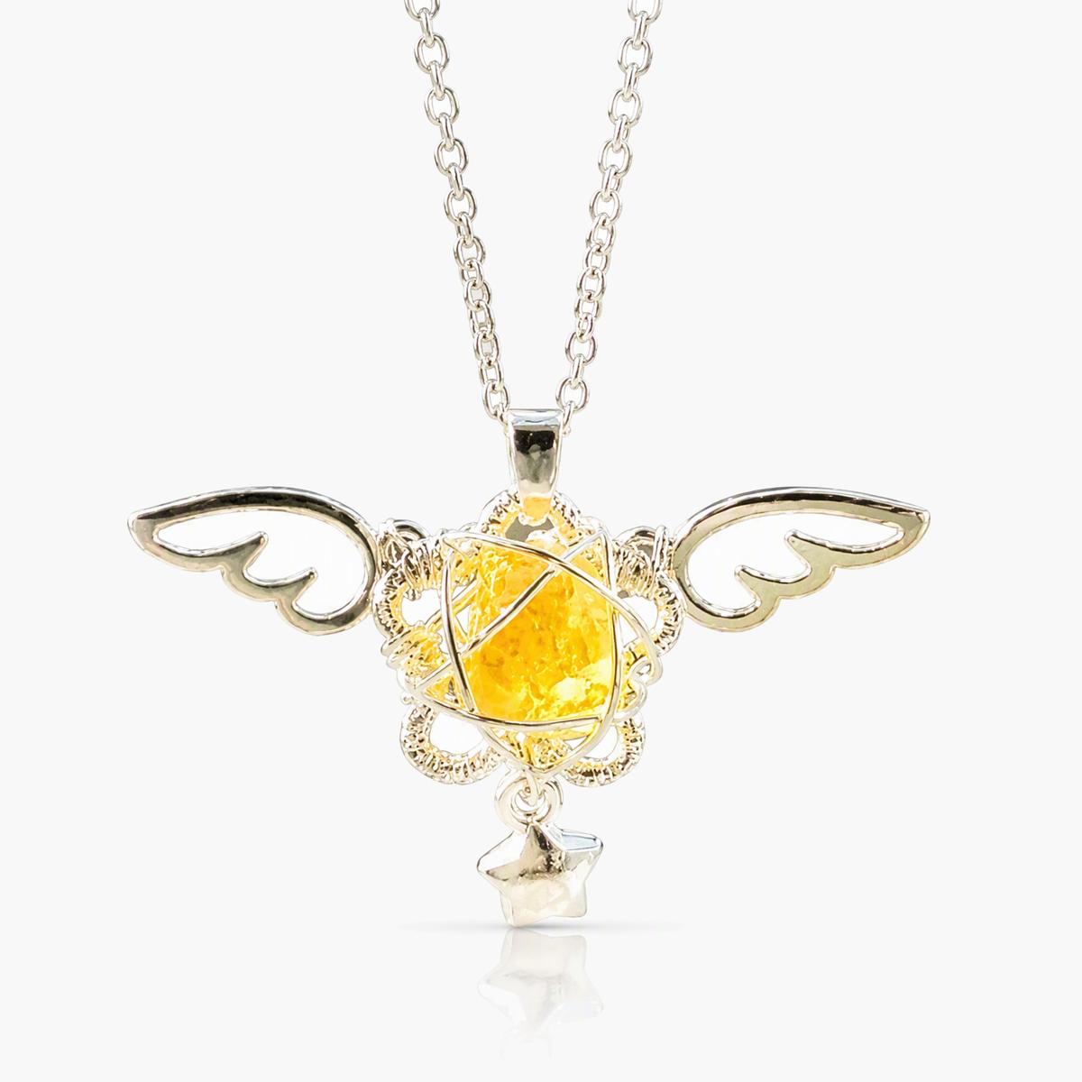 Cute Winged Star Pendant Necklace