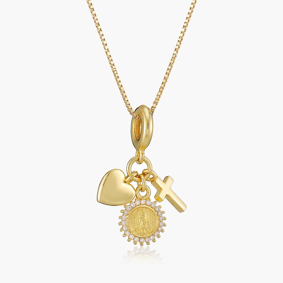 Dainty Virgin Mary Charm Necklace