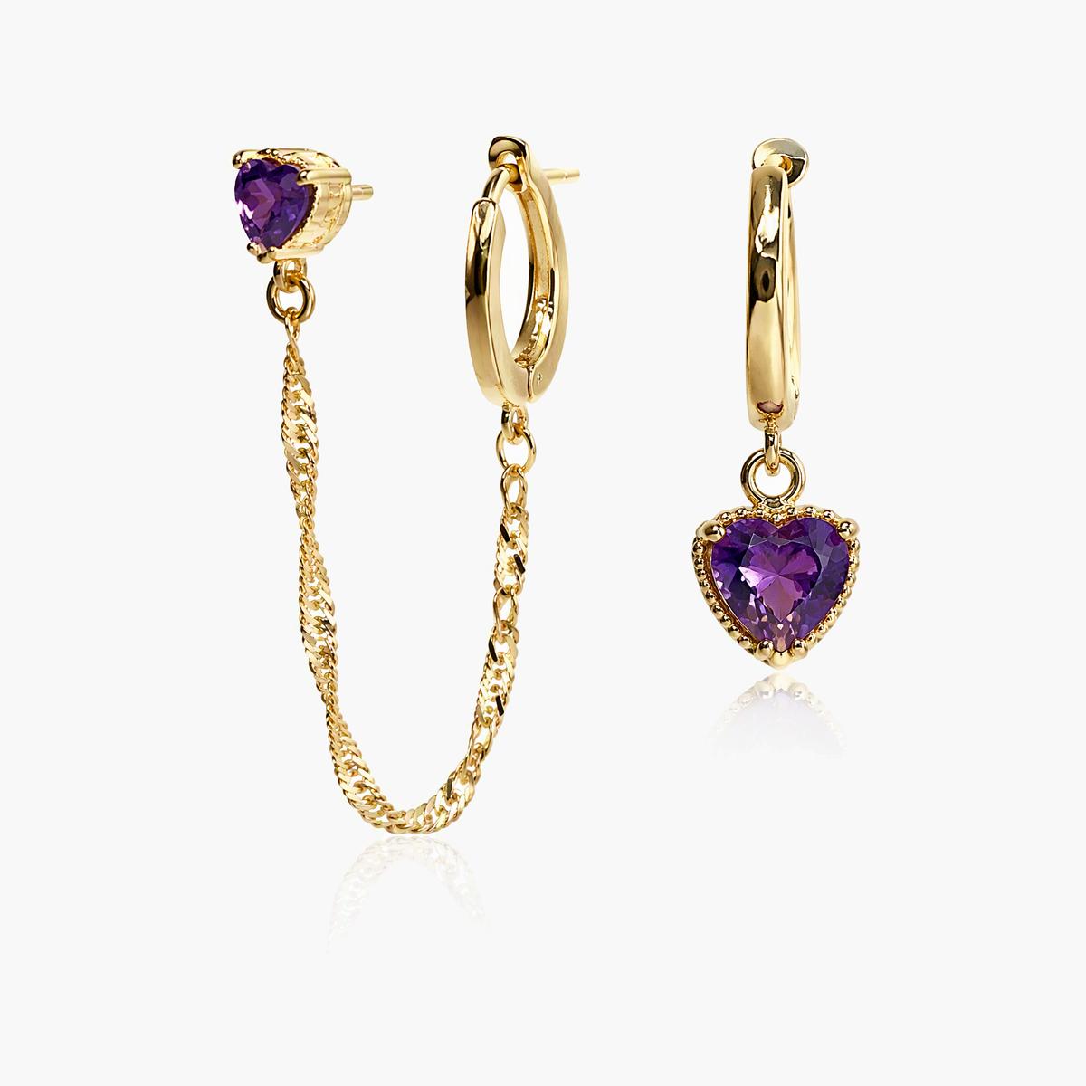 Cute Mixed Charm Huggie Earrings