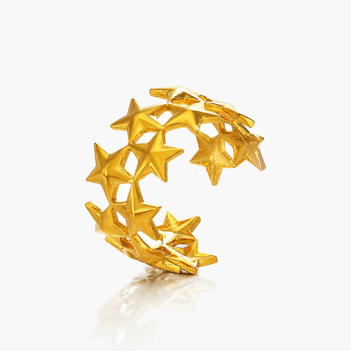 Trendy Star Cluster Ring