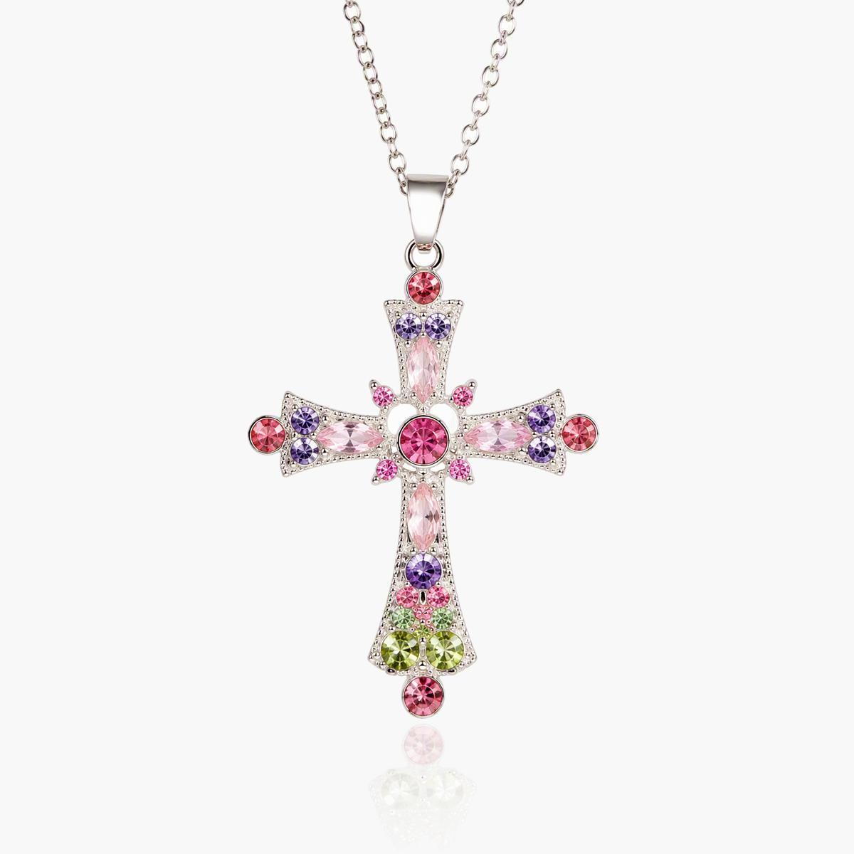 Elegant Cross Pendant Necklace