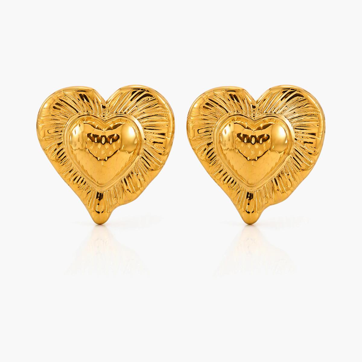 Mixed Motif Stud Earrings