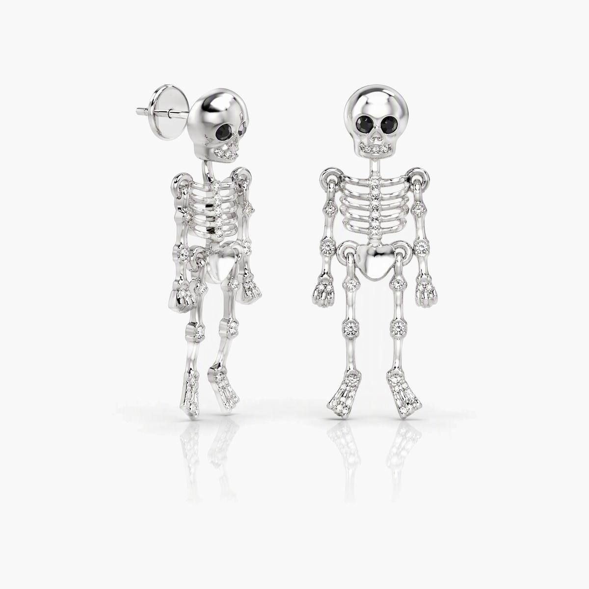 Trendy Skeleton Drop Earrings