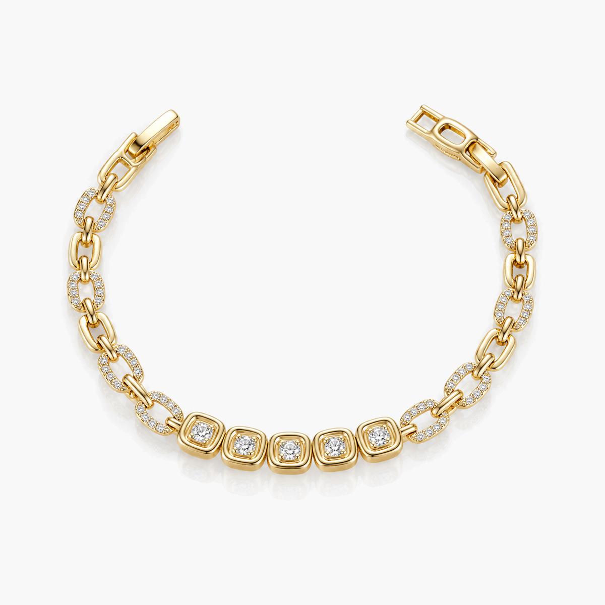Square Link Chain Bracelet