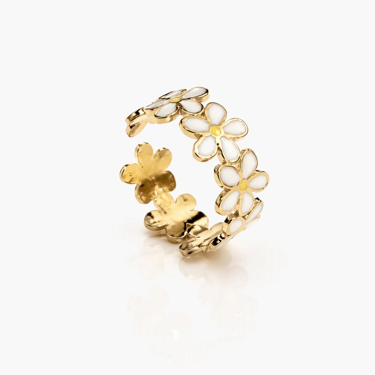 Cute Flower Open Ring