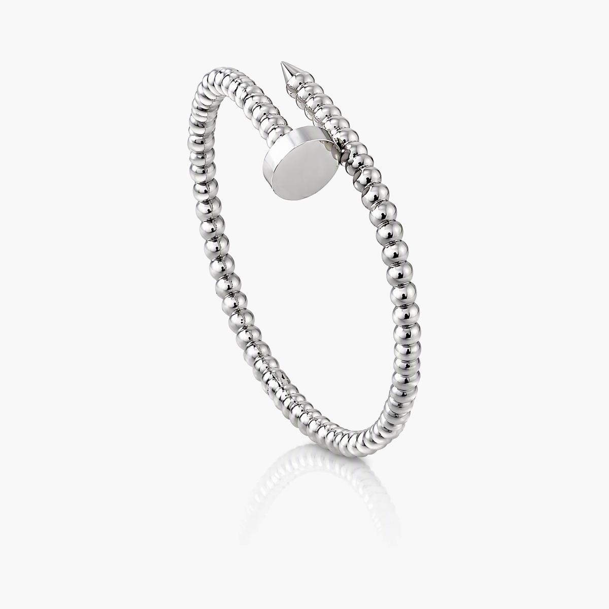 Minimalist Beaded Open Cuff Bracelet