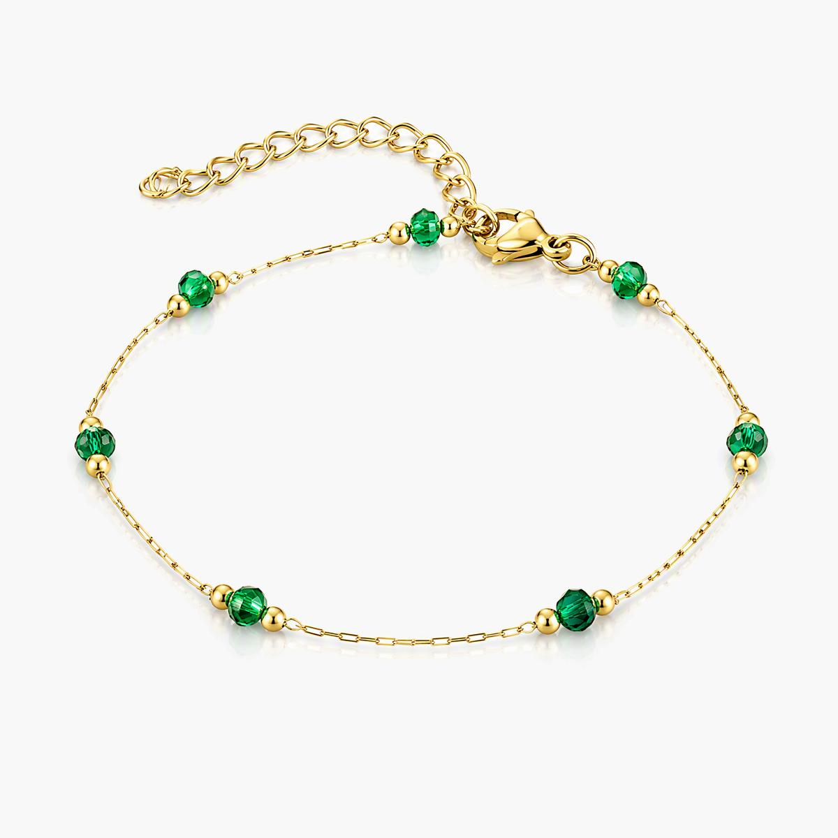Dainty Beaded Chain Bracelet