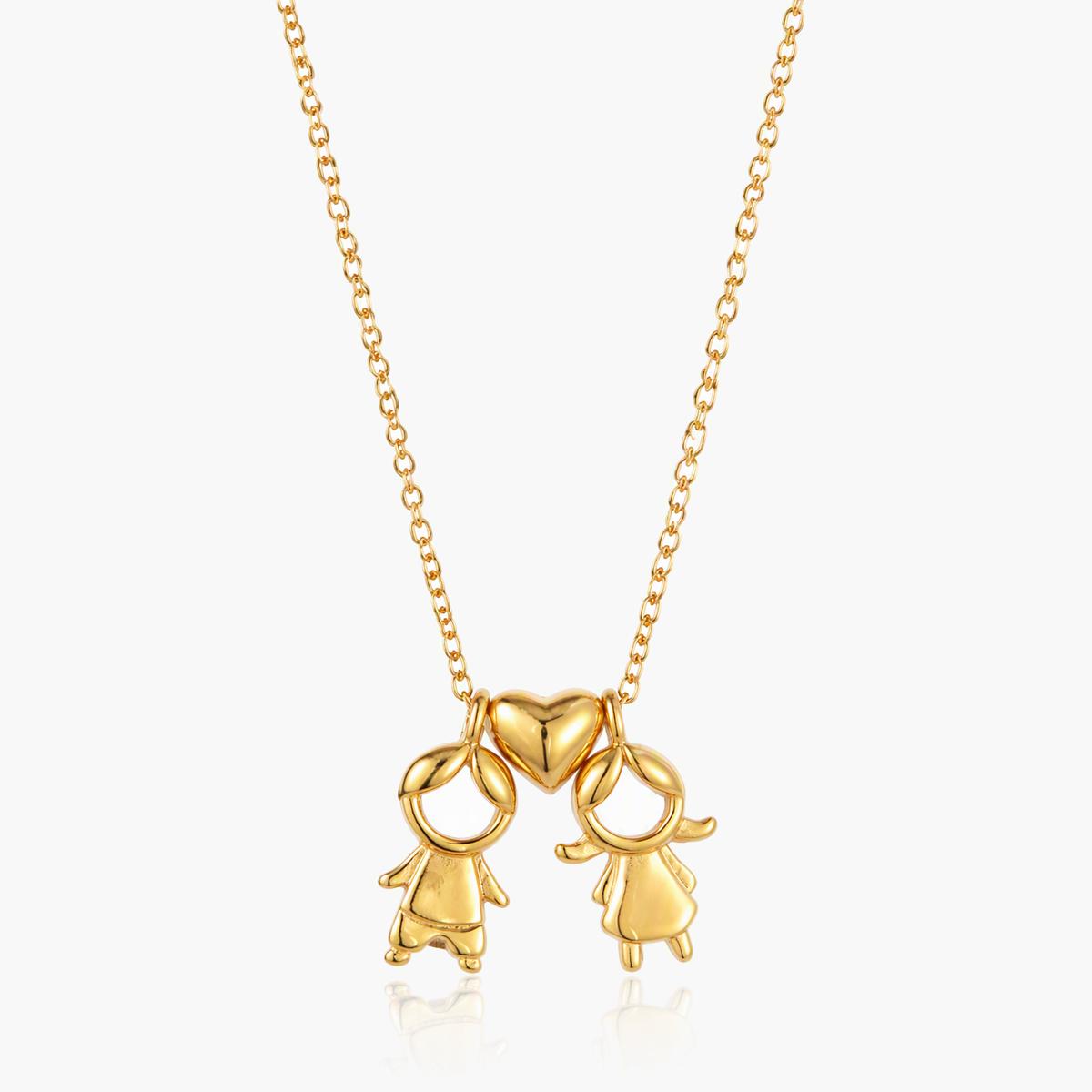 Cute Heart Figure Pendant Necklace