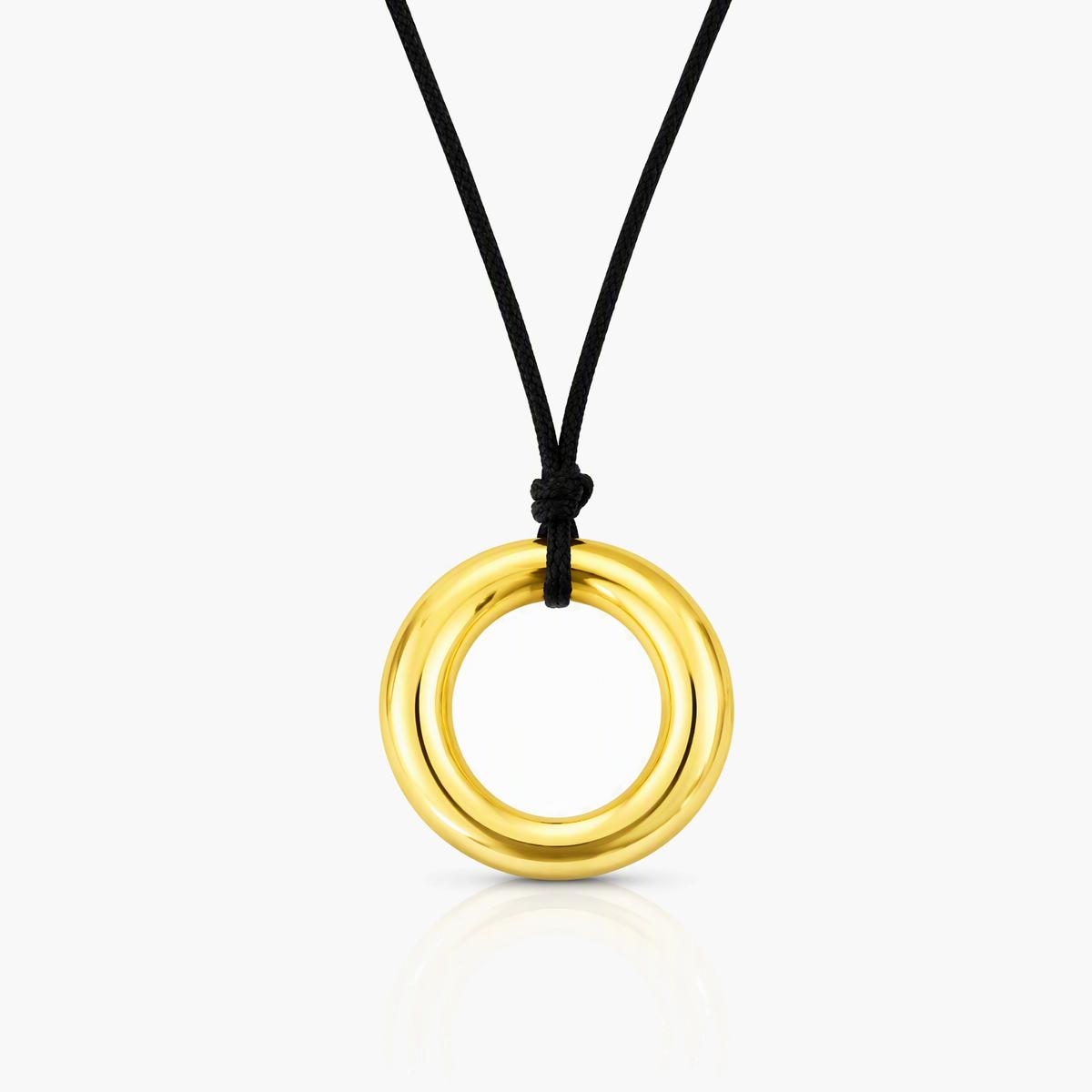 Minimalist Round Ring Pendant Necklace
