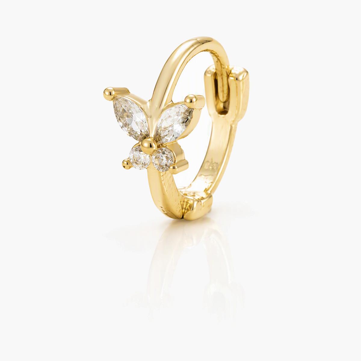 Cute Butterfly Huggie Earrings