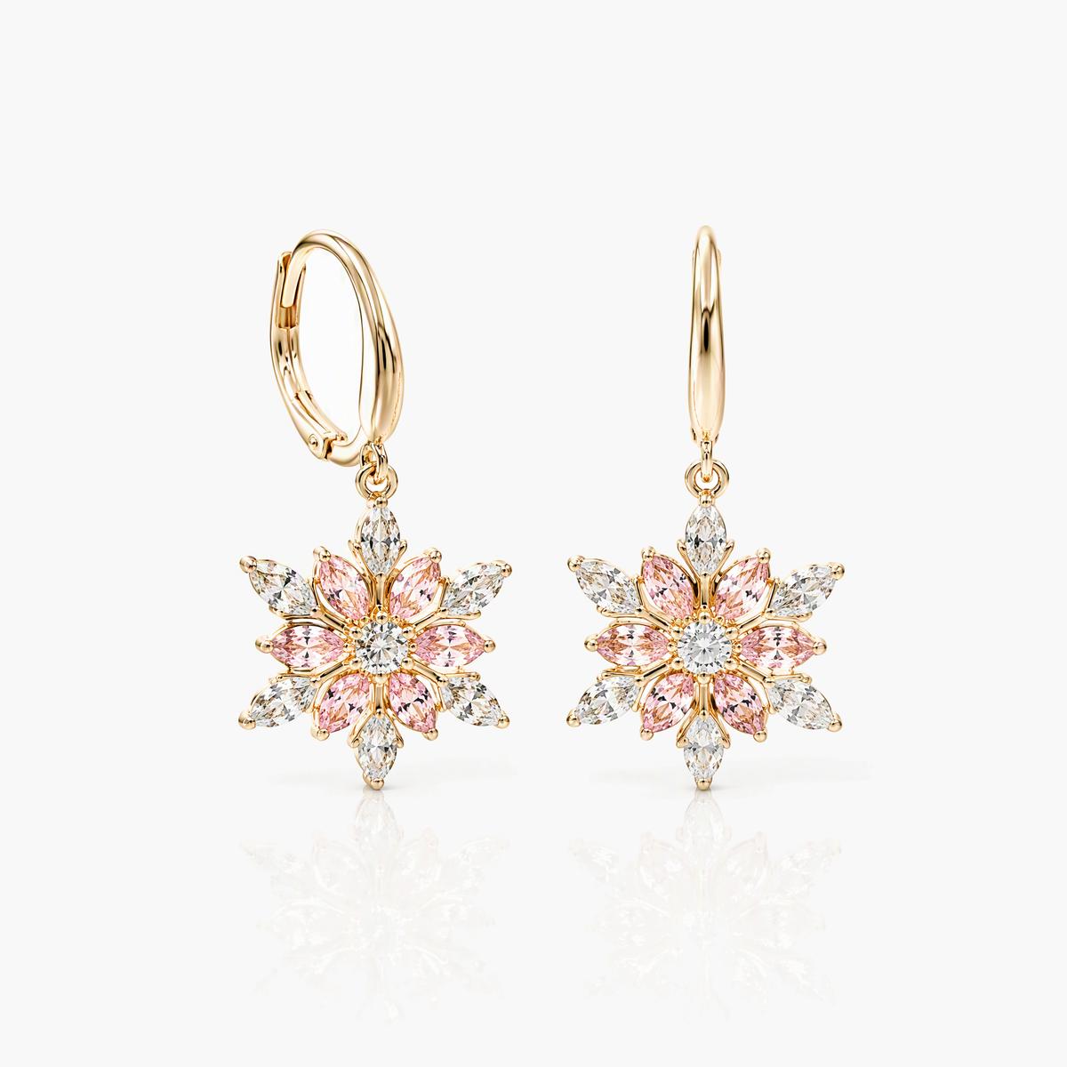 Dainty Flower Drop Earrings
