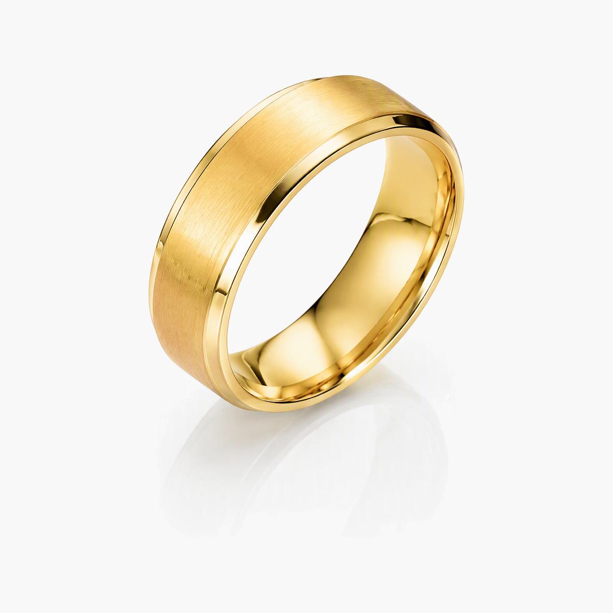 Minimalist Brushed Band Ring