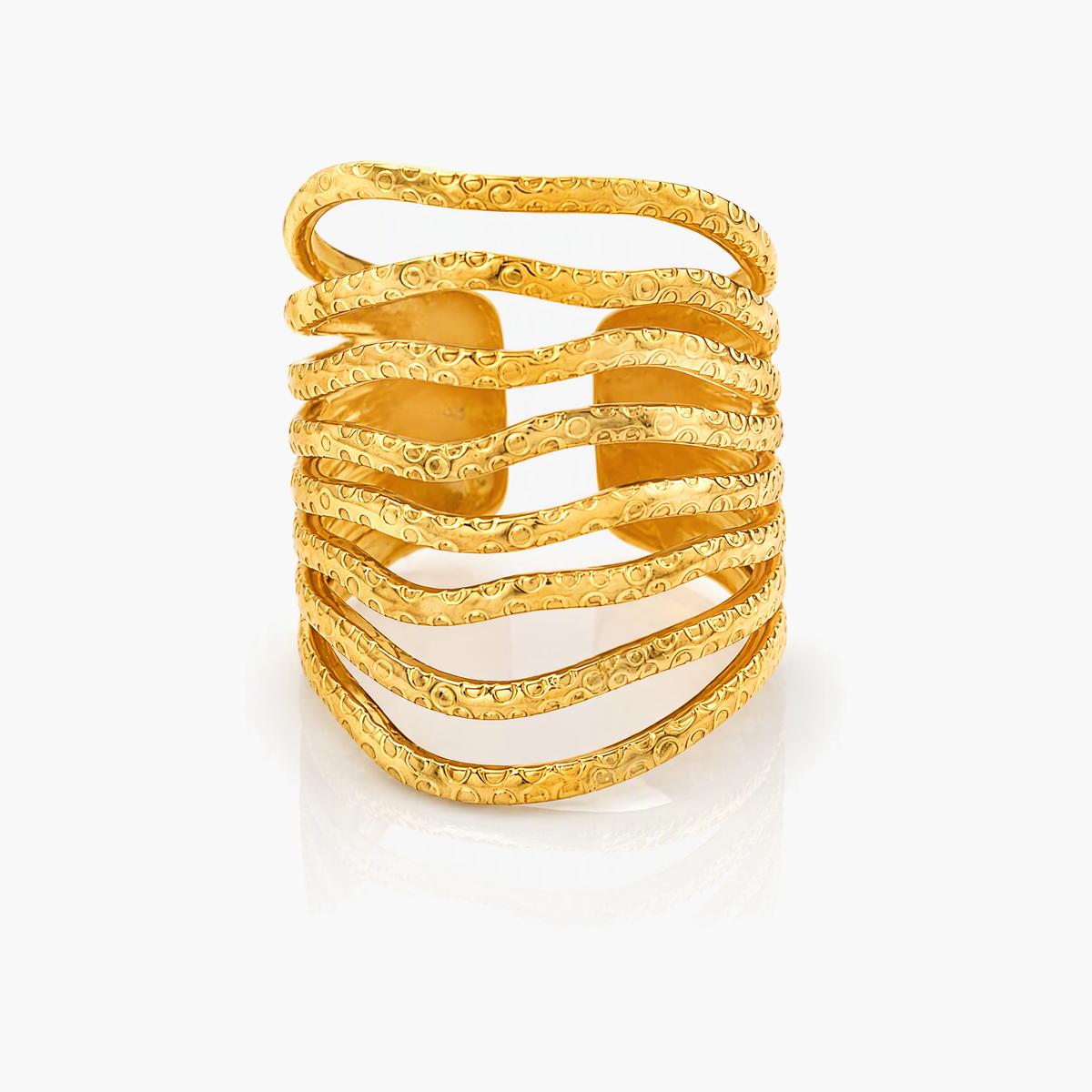 Trendy Wavy Stacking Ring