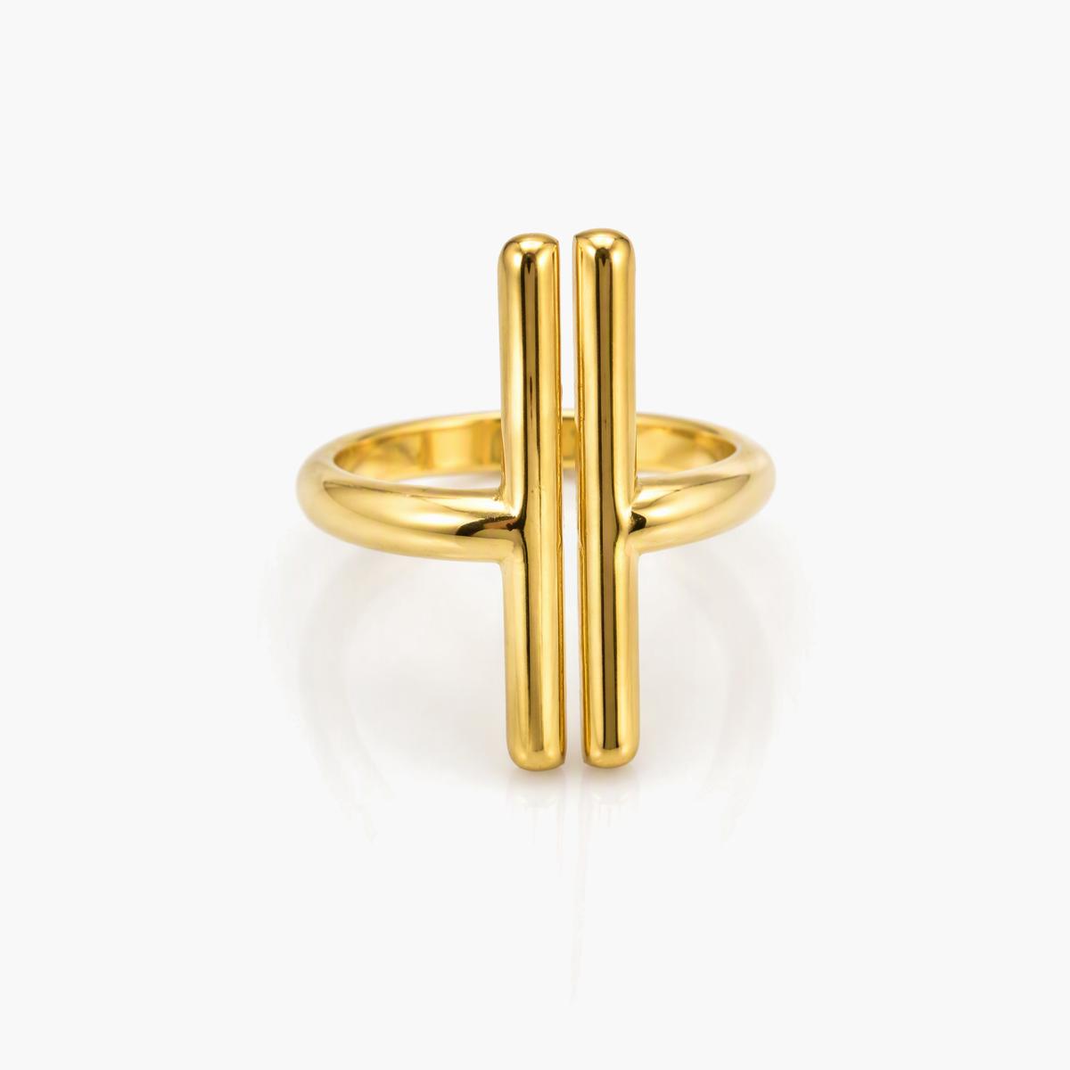 Minimalist Double Bar Ring