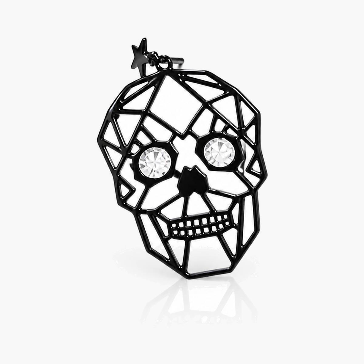 Trendy Geometric Skull Stud Earrings