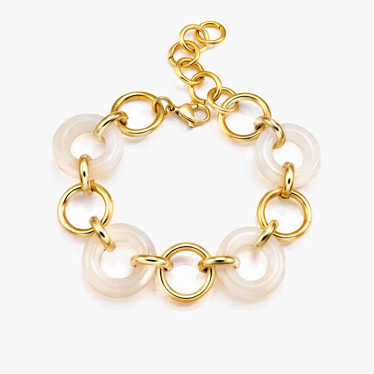Trendy Donut Link Chain Bracelet