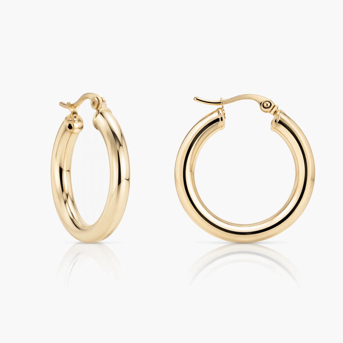 Chunky Interlocking Hoop Earrings
