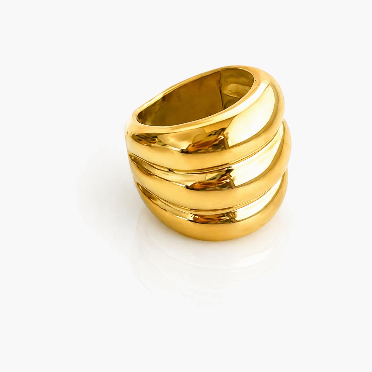 Chunky Stacked Band Ring