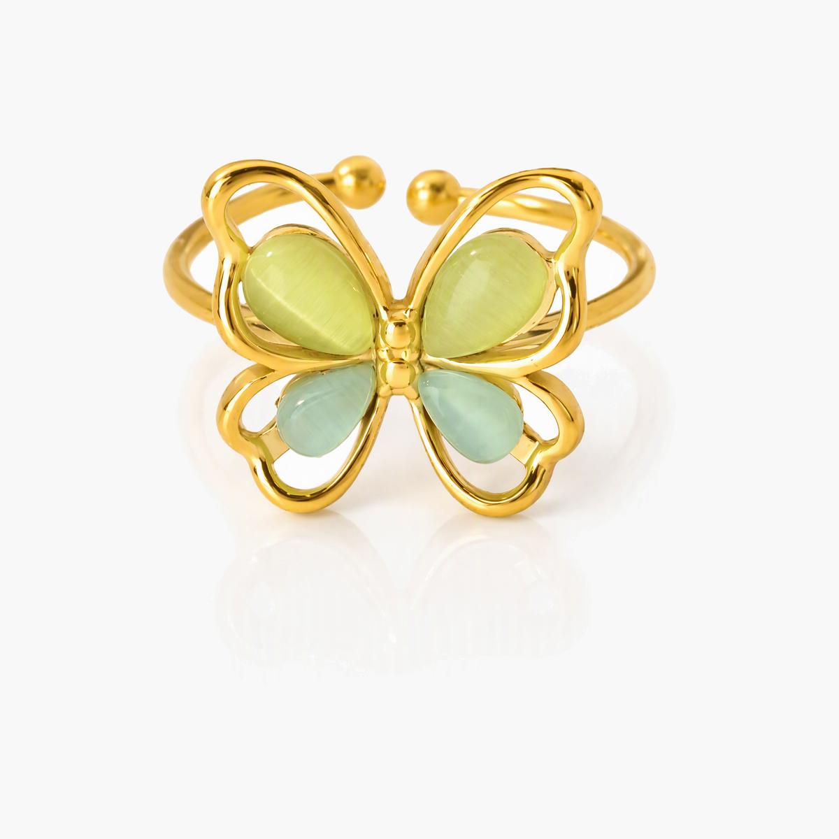 Cute Butterfly Open Ring