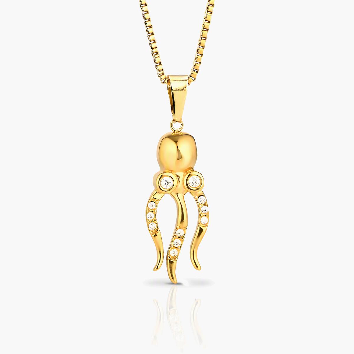 Cute Octopus Pendant Necklace
