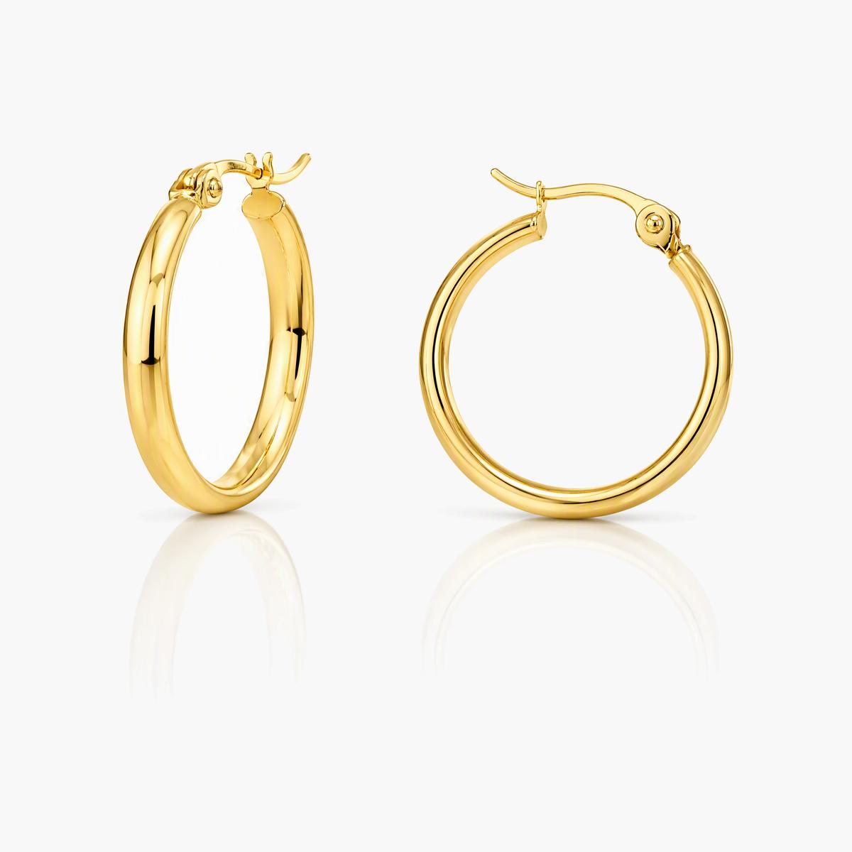 Minimalist Tube Hoop Earrings