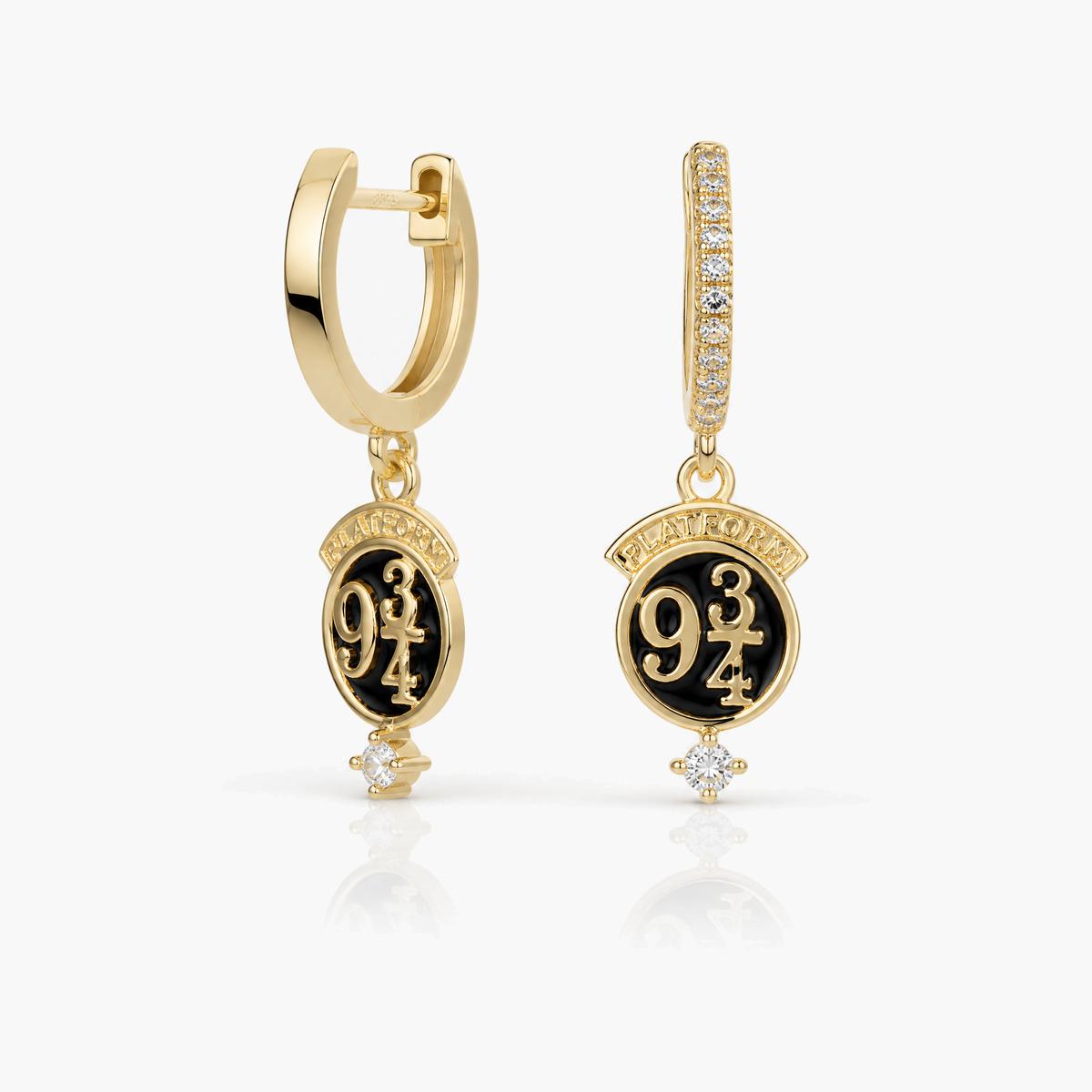 Trendy Mixed Charm Hoop Earrings