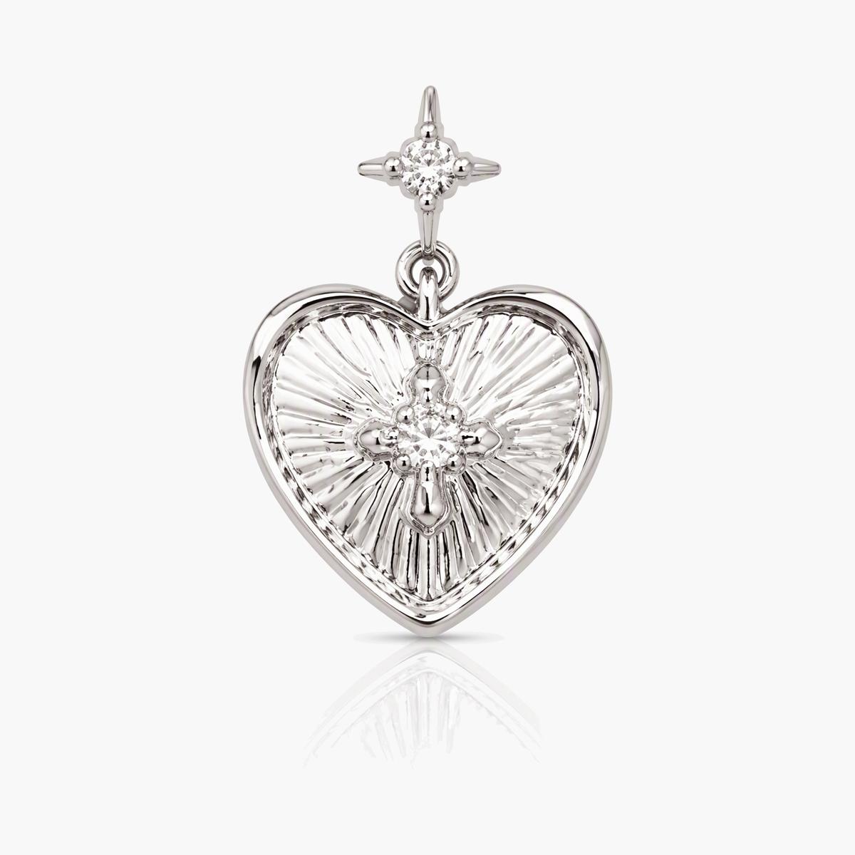 Sacred Heart Stud Earrings