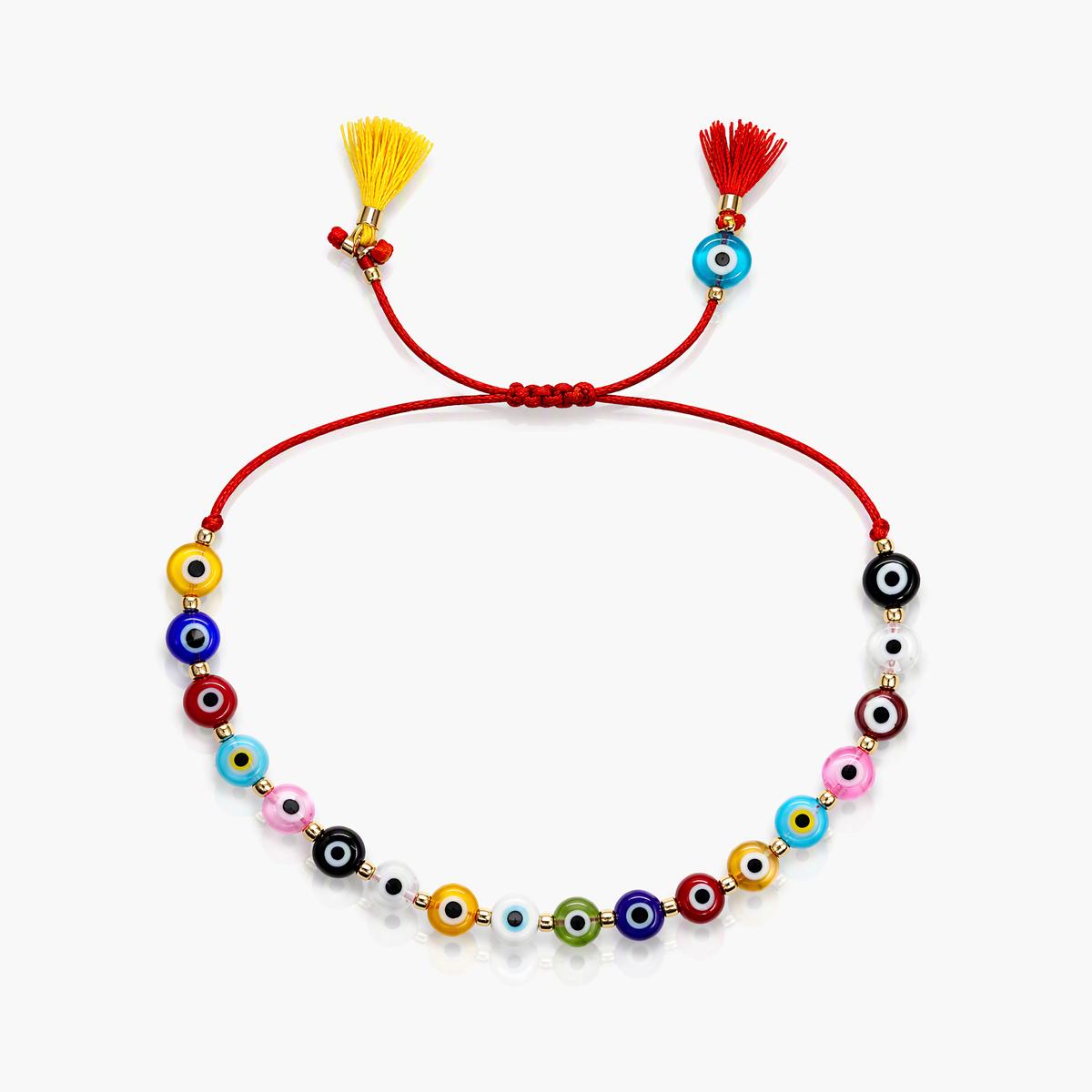 Boho Evil Eye Beaded Bracelet