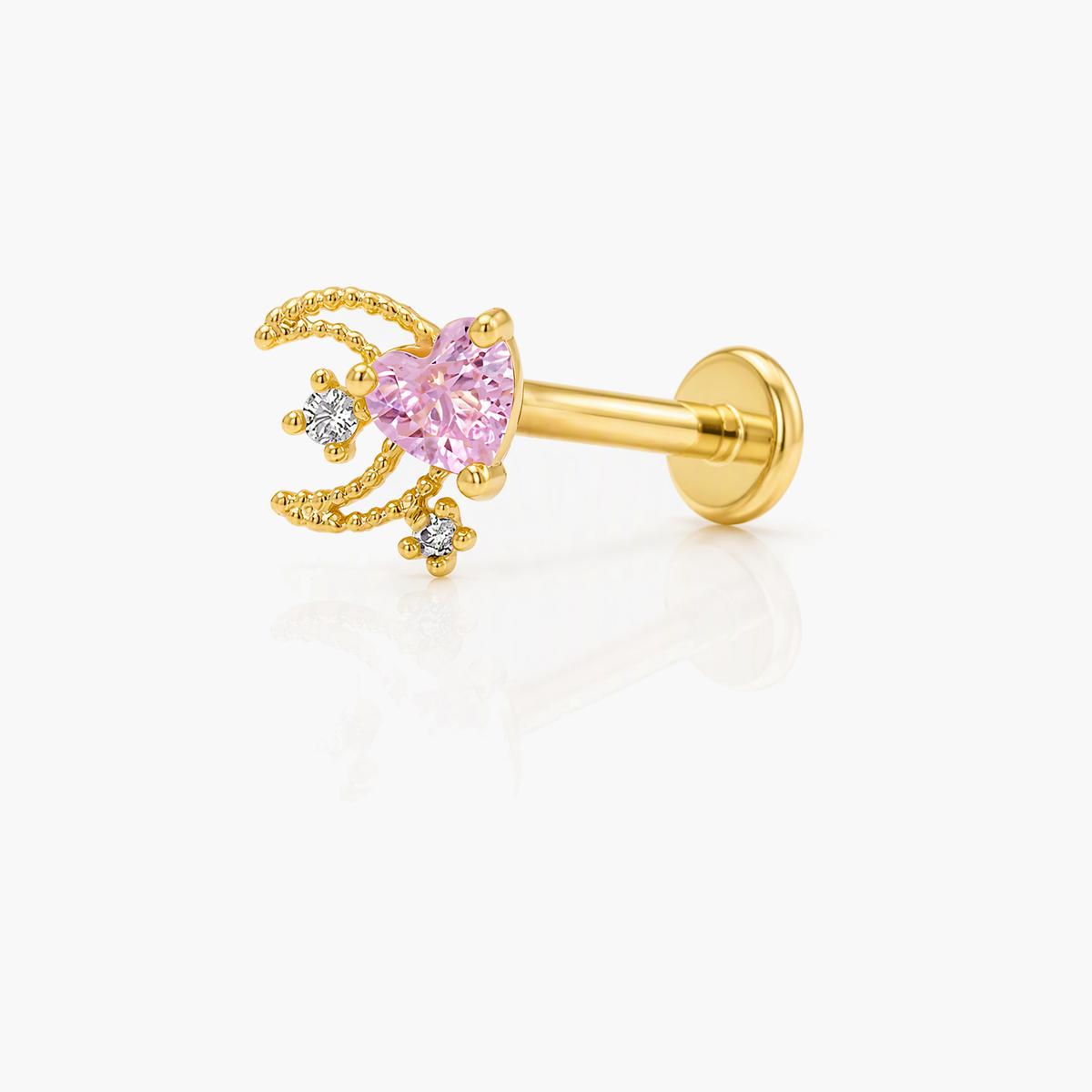 Cute Heart Charm Labret