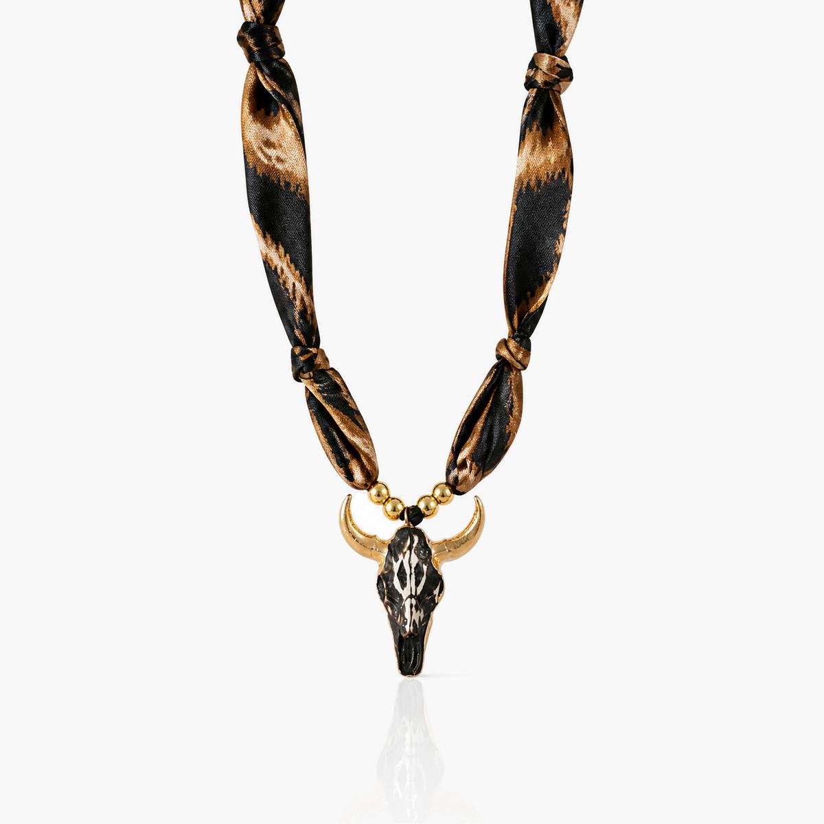 Boho Skull Pendant Necklace