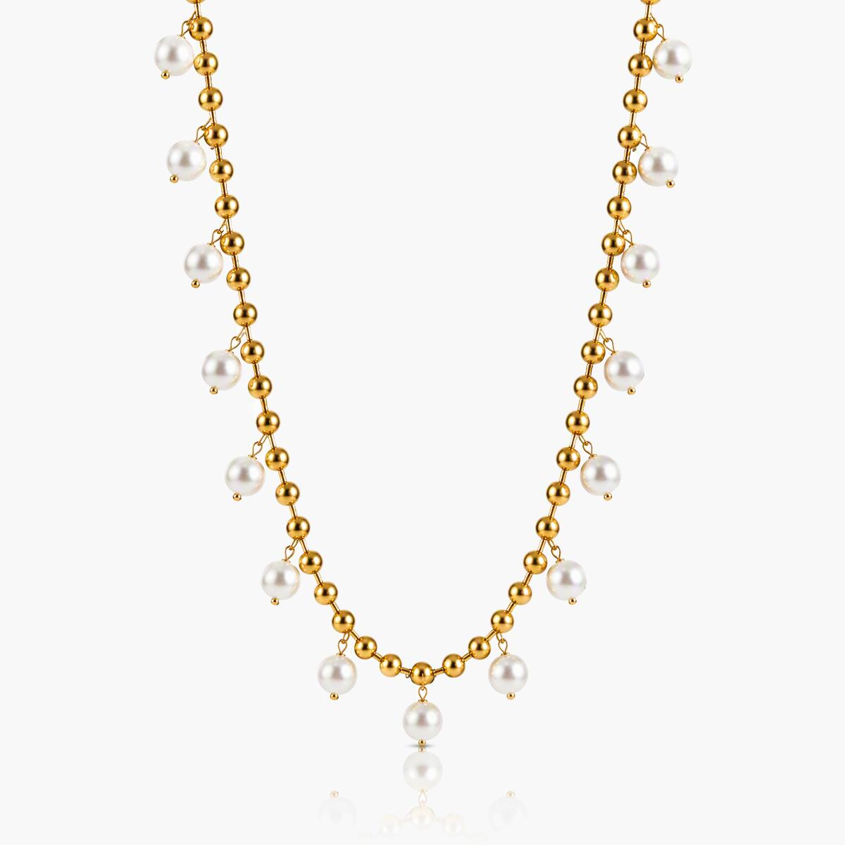 Trendy Pearl Bead Necklace